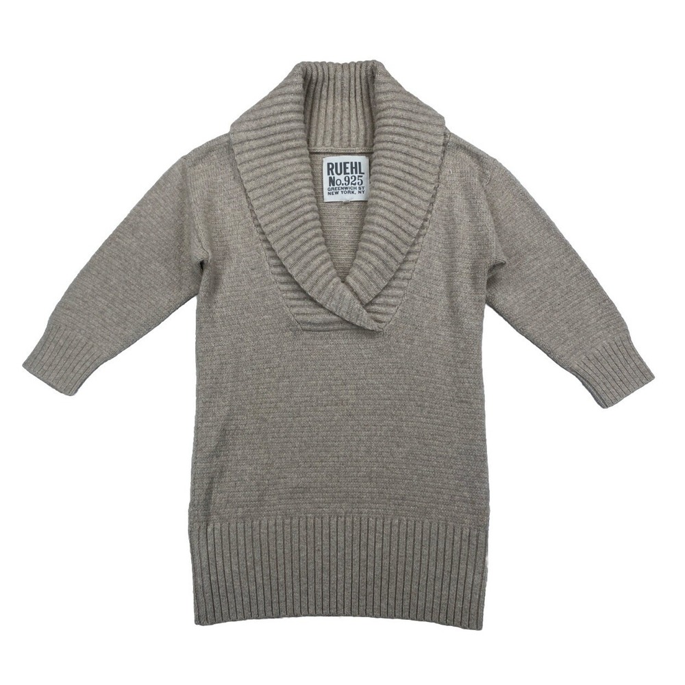 Ruehl No 925 Women's Medium Sweater Lambswool Cashmere Blend Beige‎
